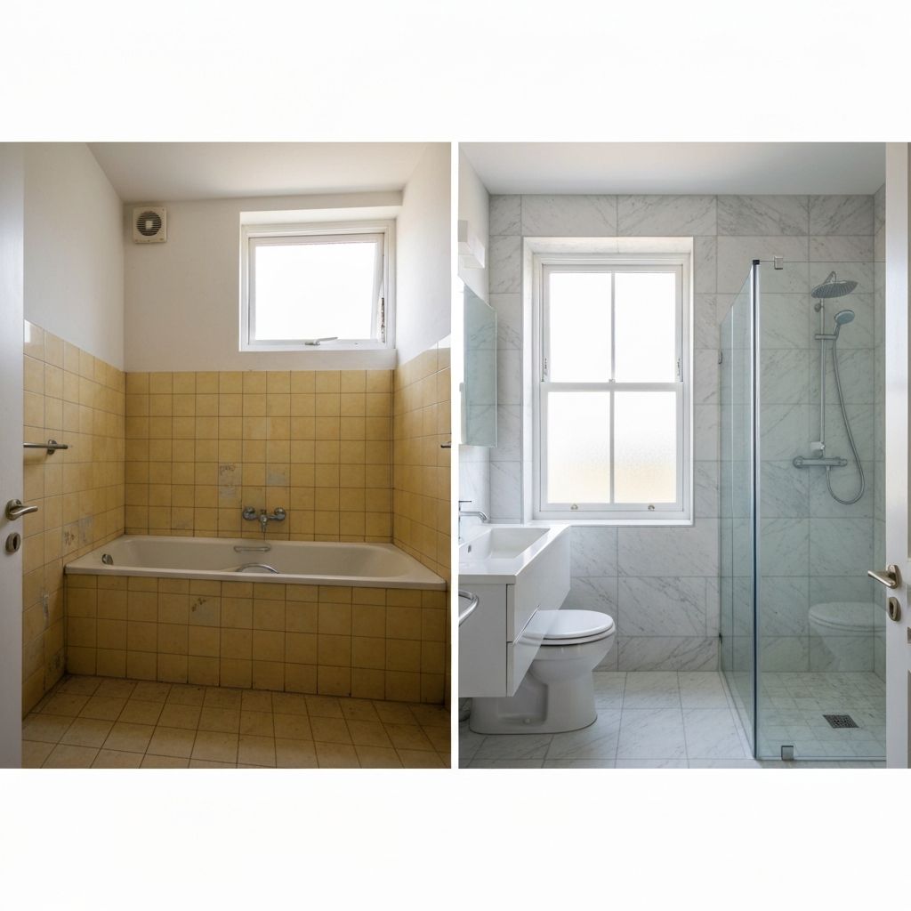 Transformación antes y después de una remodelación